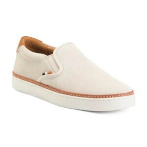 Allen Edmonds NEW Men's Alpha Suede Slip On Size 10D Light Gray